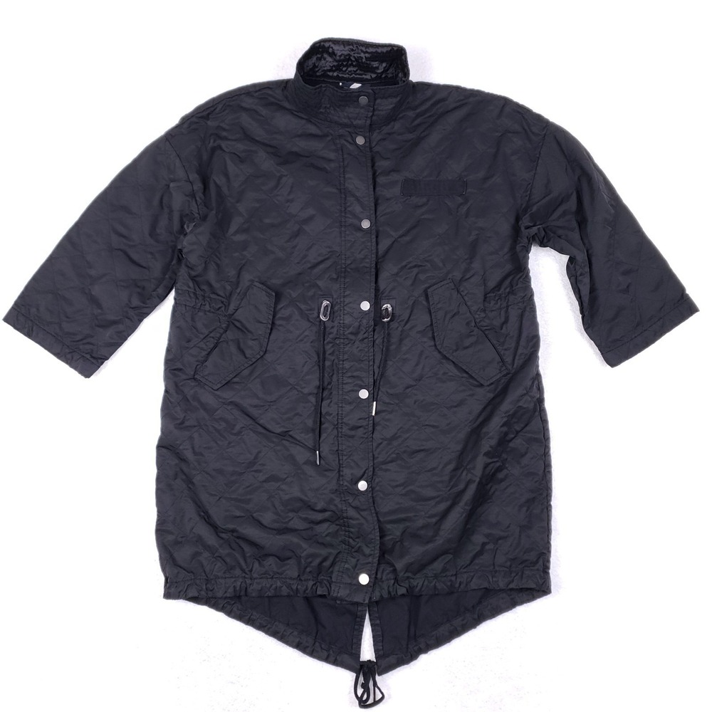GAP Quilted Unlined Parka Size S Black